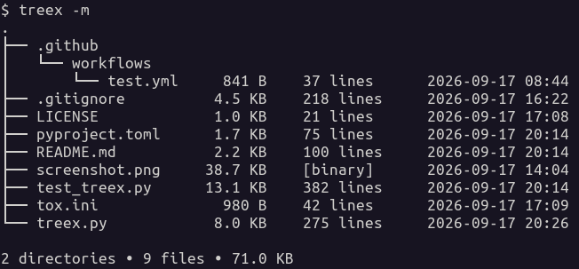 treex screenshot